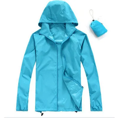 Men&Women Quick Dry Skin Jackets Waterproof Anti-UV Coats Outdoor Sports Brand Clothing Camping Hiking Male&Female Jacket MA014