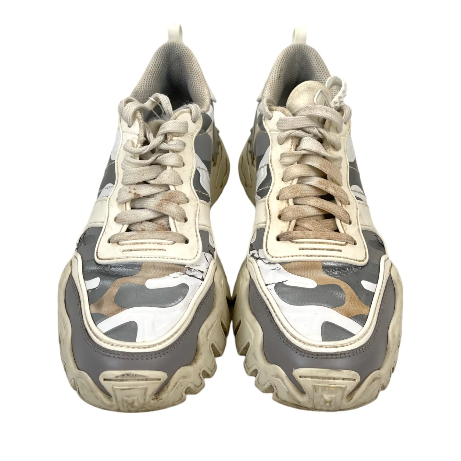 Men's Camouflage Low Trainers White Size EU 41.5 / UK 7.5