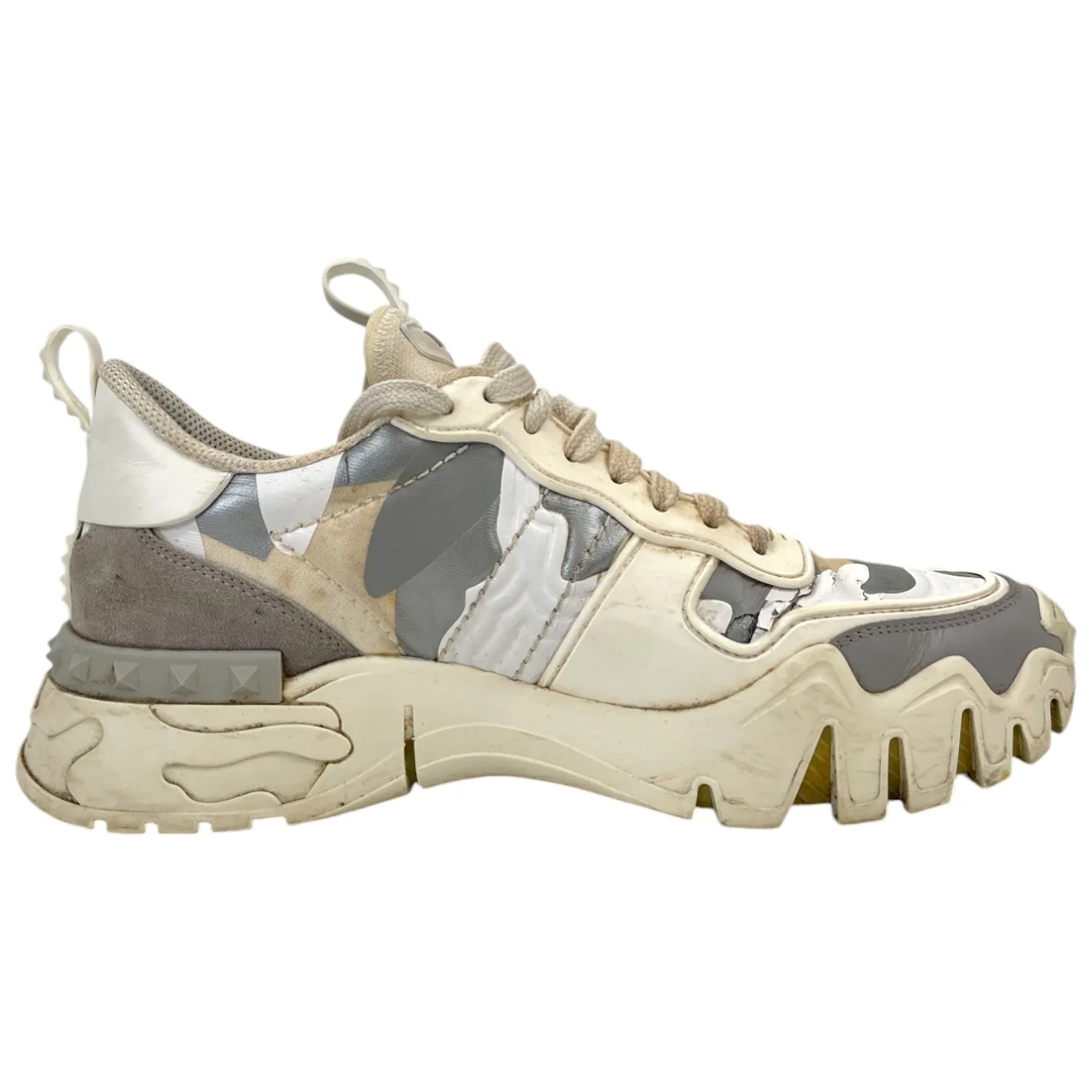 Men's Camouflage Low Trainers White Size EU 41.5 / UK 7.5