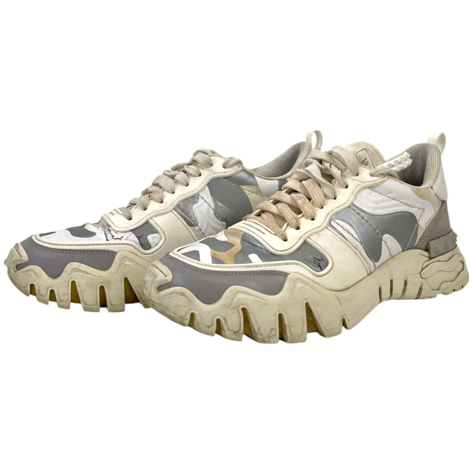 Men's Camouflage Low Trainers White Size EU 41.5 / UK 7.5