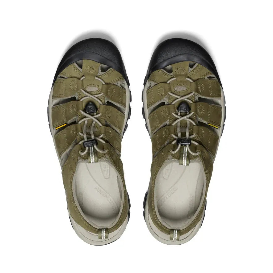 Men's Keen Newport Leather Color: Martini Olive / Brindle