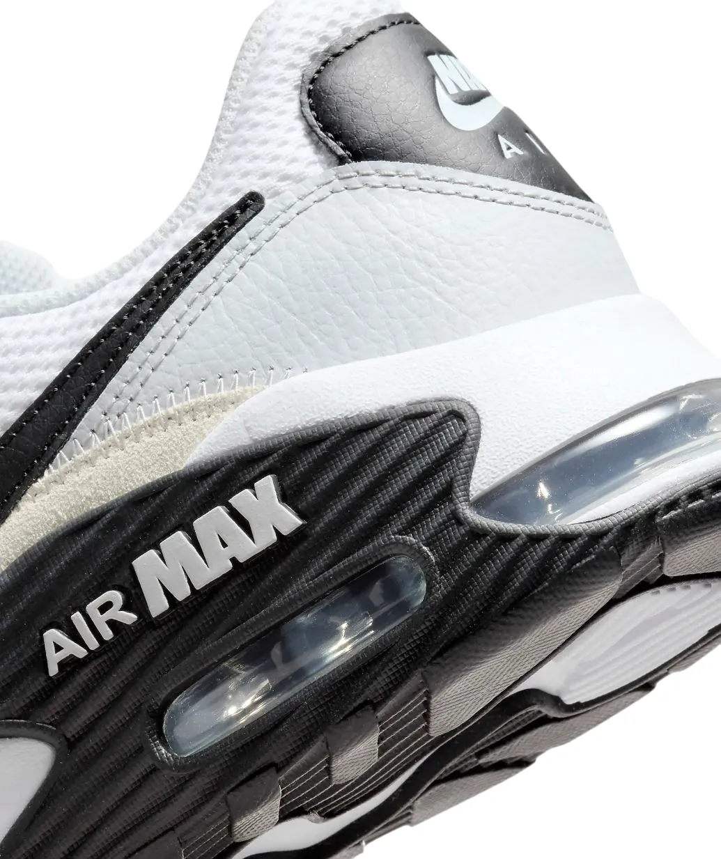 Mens Nike Air Max Excee 365 White/ Black/ Pure Platinum Athletic Shoes