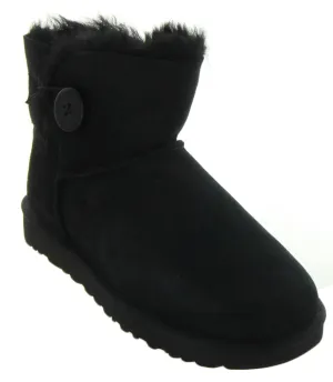 Mini Bailey Button II in Black by UGG