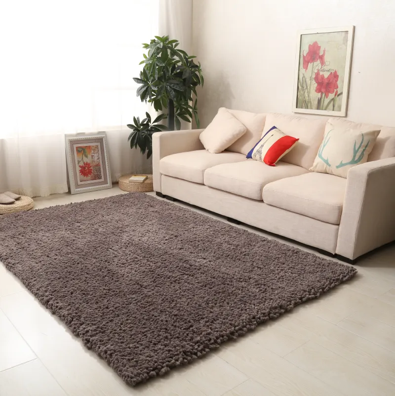 Mink Plain Shaggy Rug - Snug