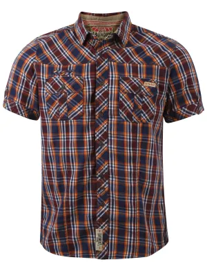 Morello Checked Shirt in Red Mahogany  - Tokyo Laundry