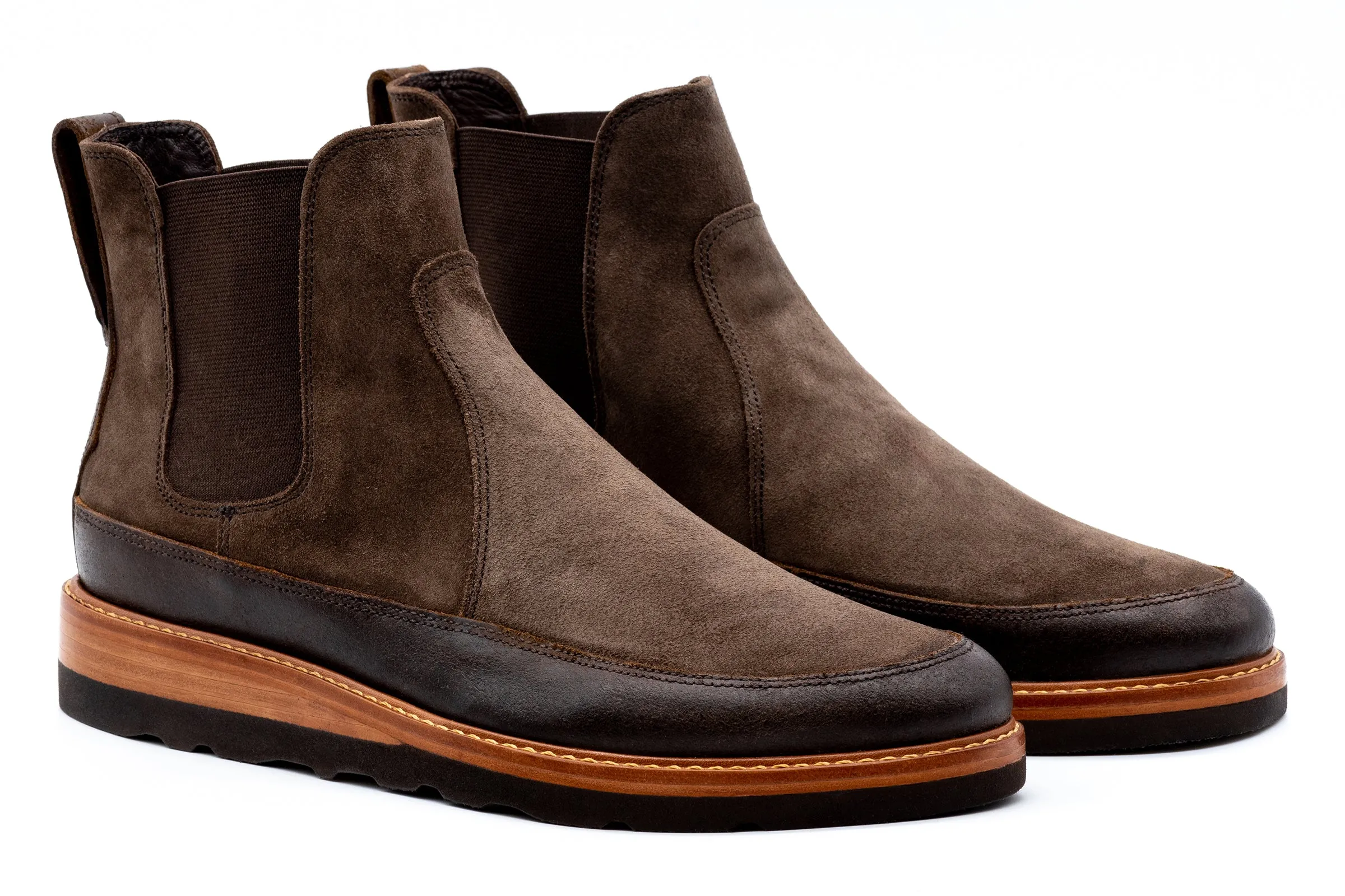 Morgan Suede Boots - Chocolate