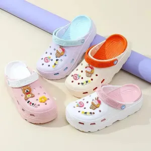 Muffin With Platform Sandals Women Outside Wear Covered Head Slippers