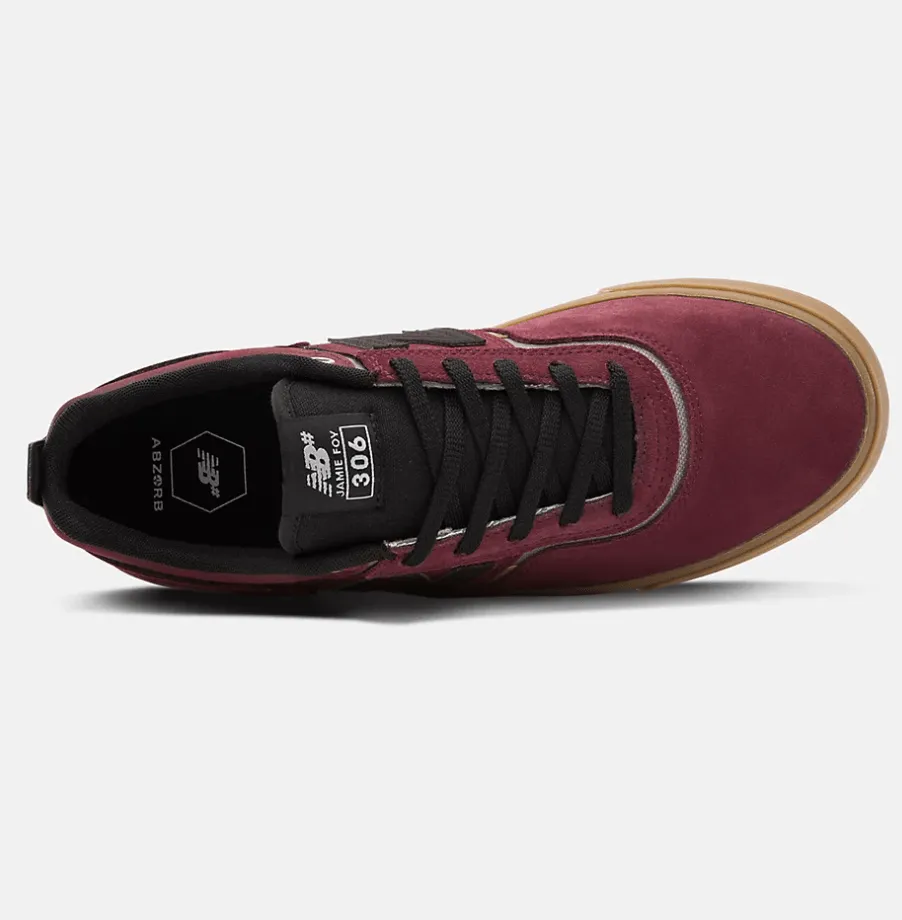 New Balance Numeric 306 V1 Jamie Foy Burgundy With Black