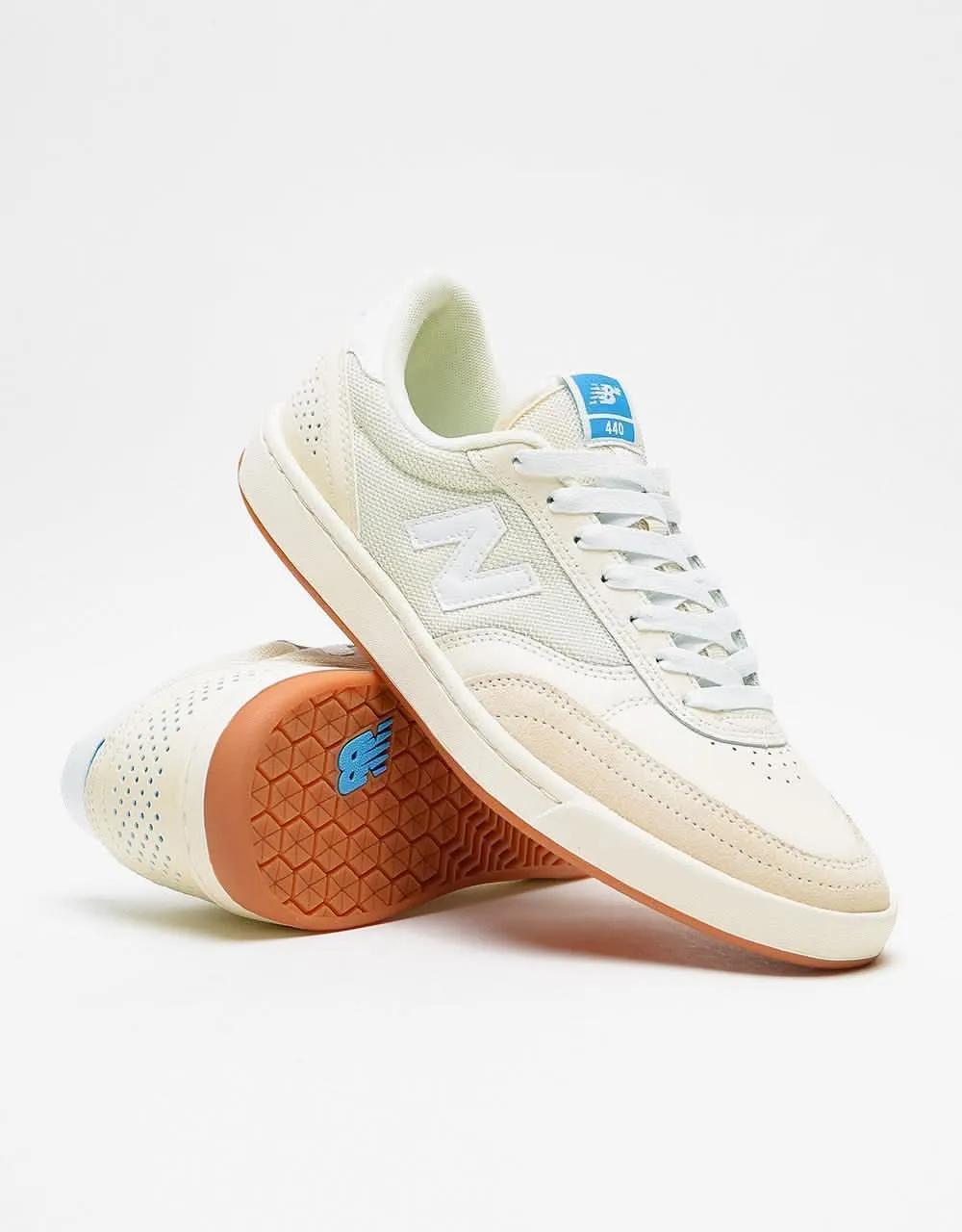 New Balance Numeric 440 Skate Shoes - Cream/White