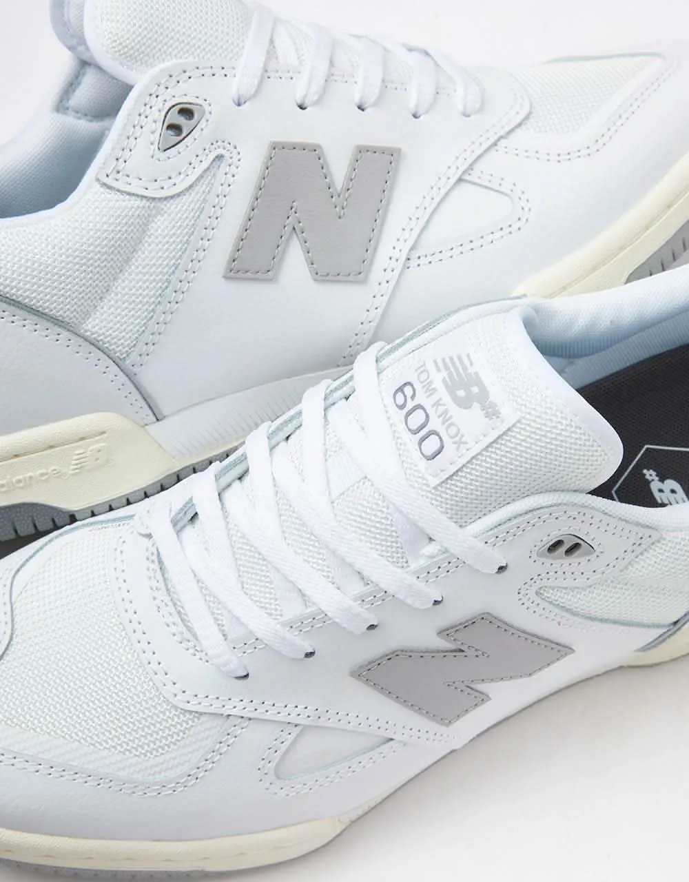 New Balance Numeric Tom Knox 600 Skate Shoes - White/Grey