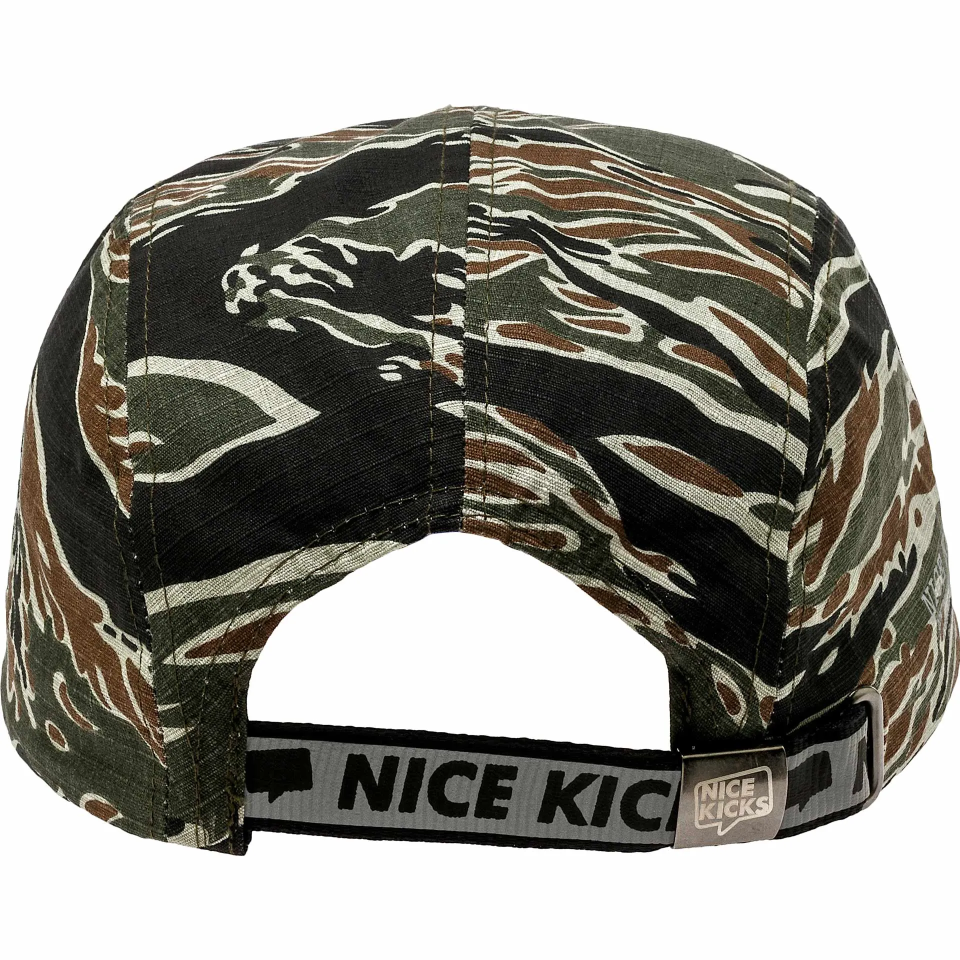 Nice Kicks Premium Men's Adjustable Hat - Camo/Orange Red