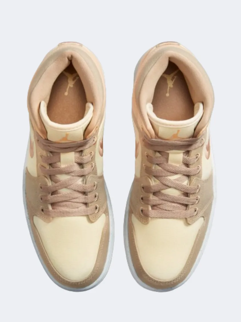 Nike Air Jordan 1 Se Women Lifestyle Shoes Muslin/Gold/Sail