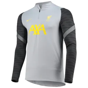 Nike Liverpool Strike Drill Raglan Quarter-Zip Top - Gray