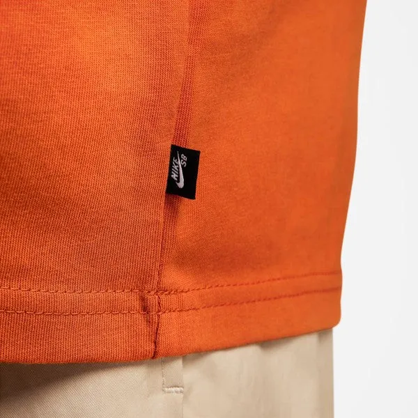 Nike SB Classic Logo Skate Tee Campfire Orange