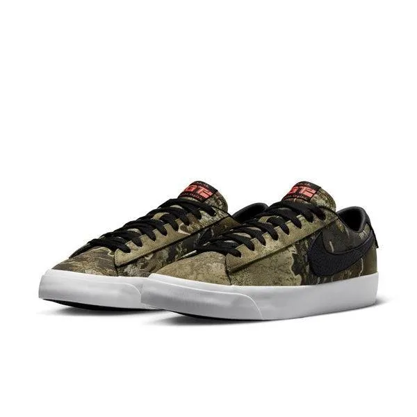 Nike SB "Real Tree" Blazer Low Pro GT Premium Black - Safety Orange - Photon Dust