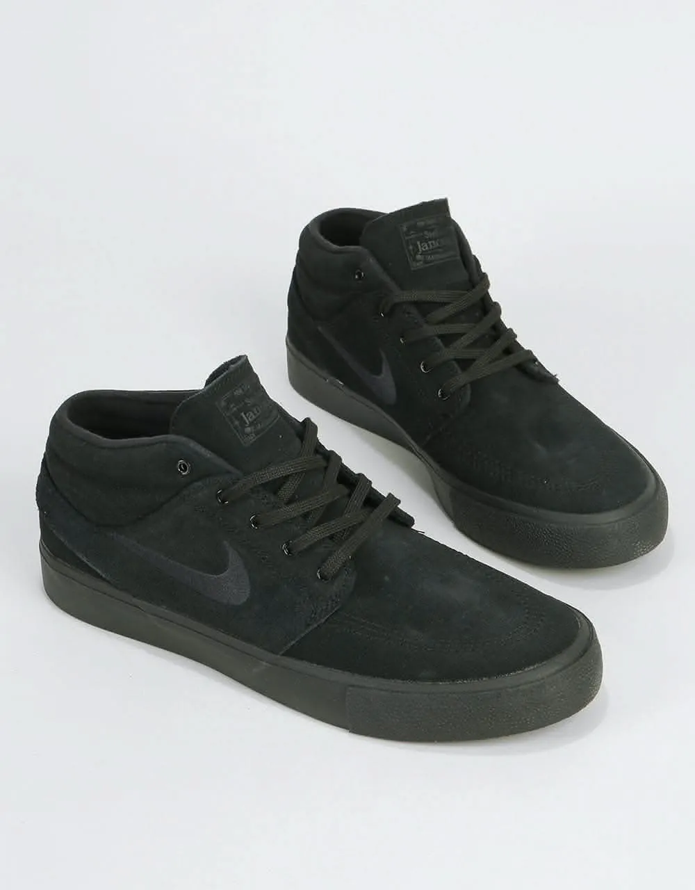 Nike SB Zoom Janoski Mid RM Skate Shoes - Black/Black-Black-Black