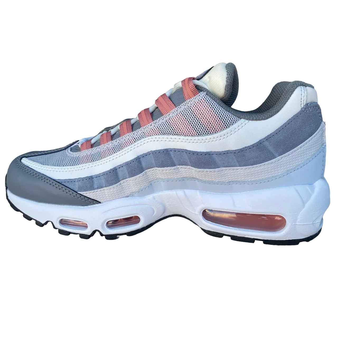 Nike scarpa sneakers da uomo Air Max 95 DM0011-008 grigio-bianco-vino rosè