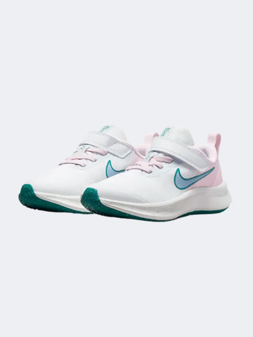 Nike Star Runner 3 Ps-Girls Running Espadrilles White/Pink