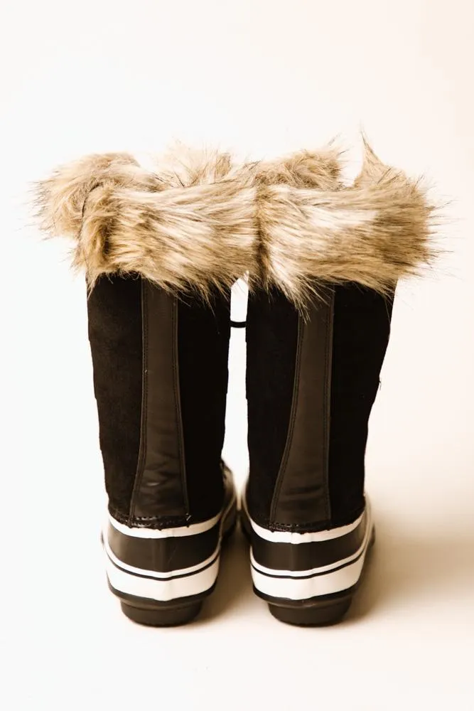 North Genuine Suede Leather Fur Boots