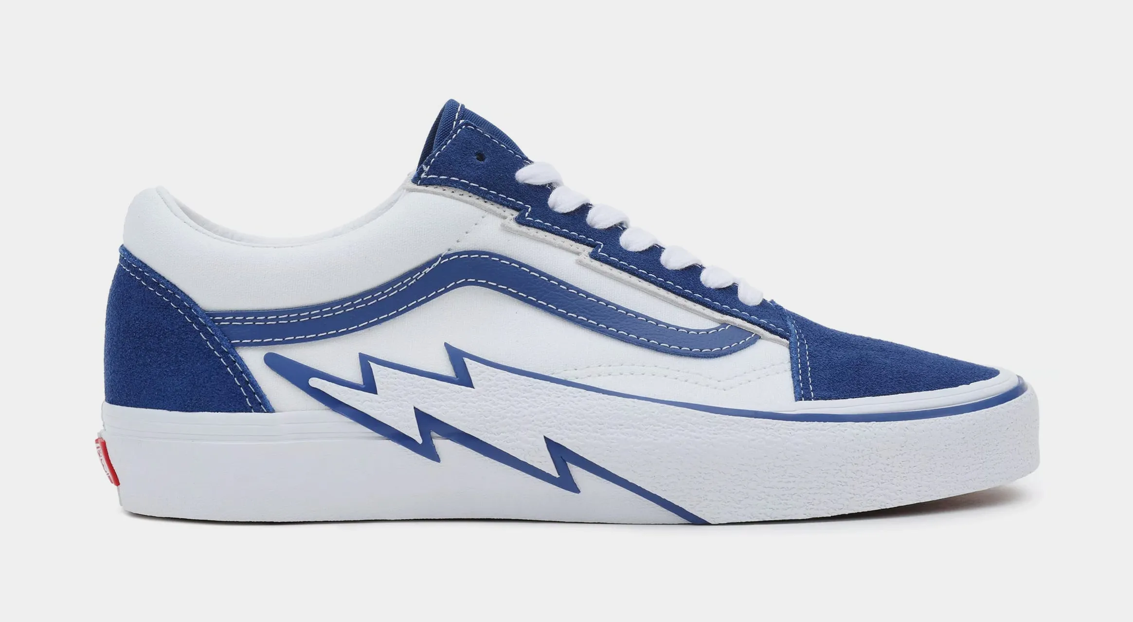 Old Skool Bolt Mens Skate Shoes (White/Blue)