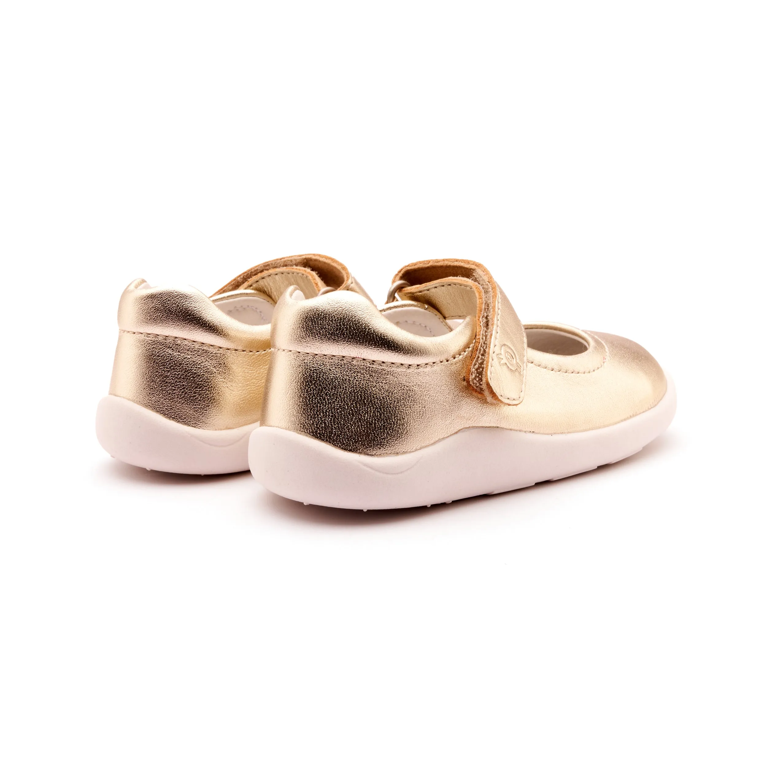 Old Soles Girl's 8052 Ground Jane Casual Shoes - Gold / White Sole