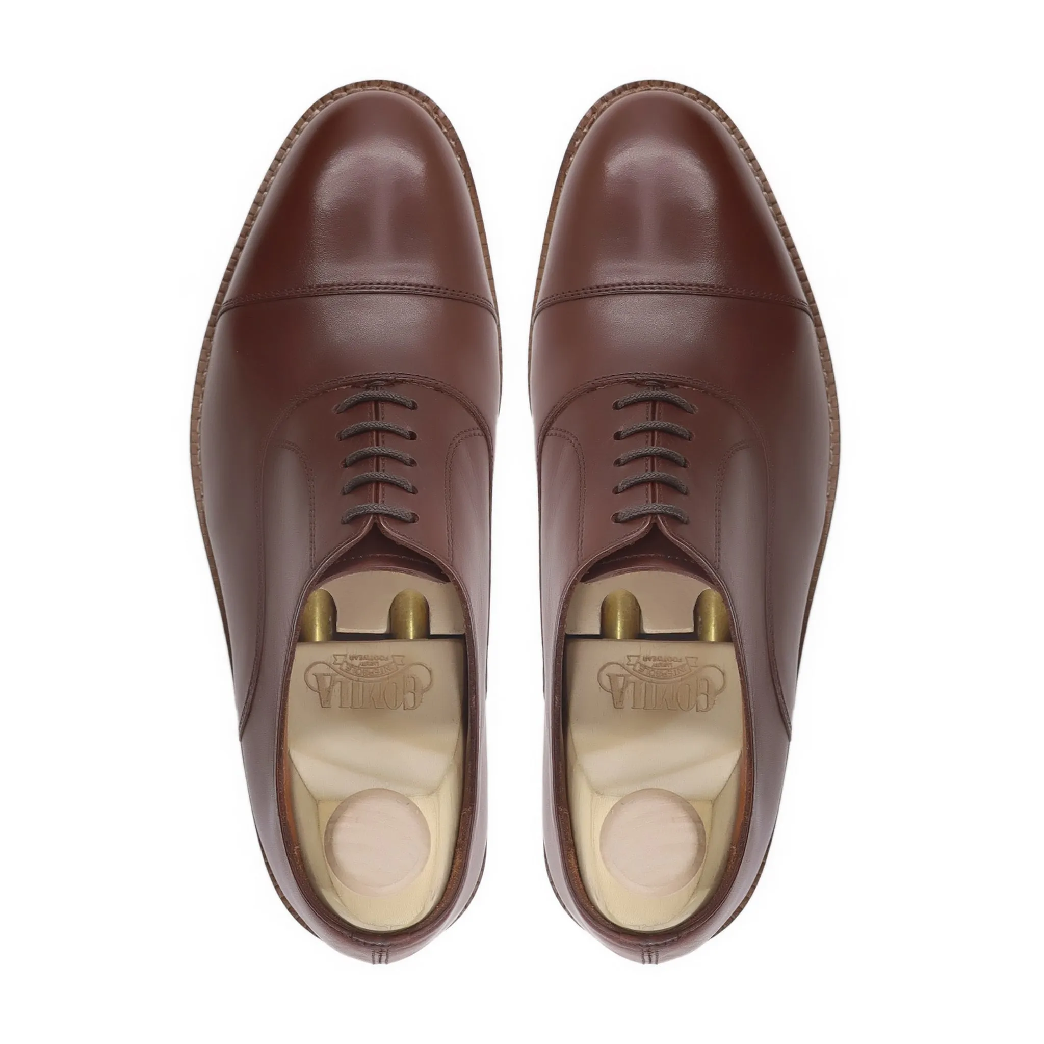 Oswald - Men's Brown Calf Leather Oxford Shoe