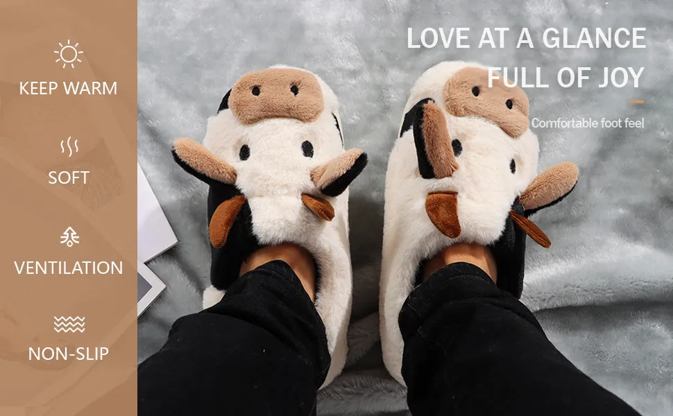 Pat and Pet Emporium | Shoes | Women's Cute Soft Cow Slipper