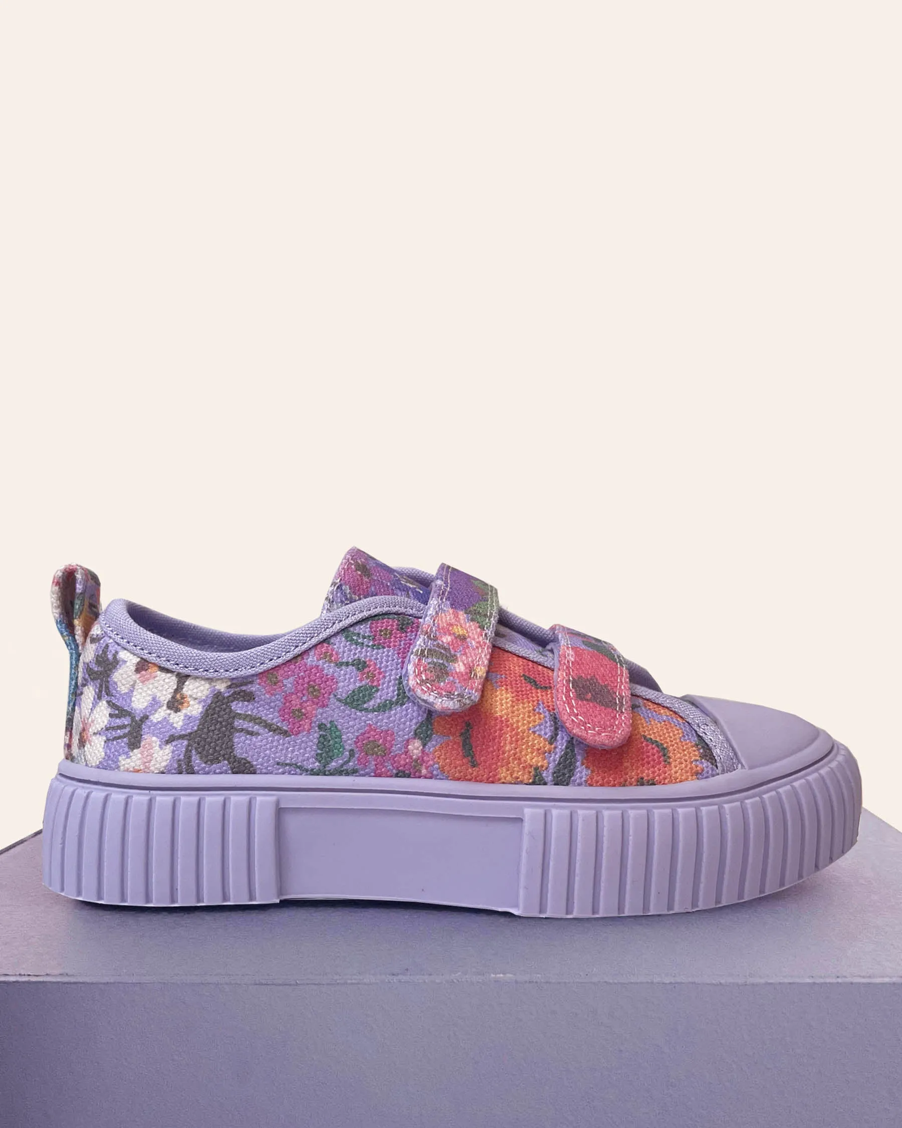 Piccolini x Kip & Co Forever Floral Lilac Low Top Sneaker