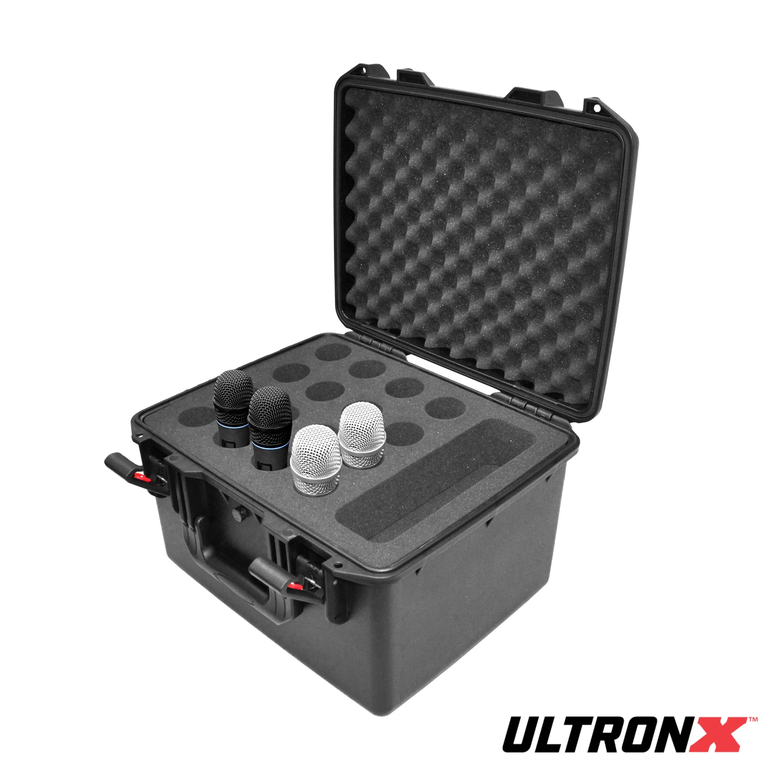 ProX XM-1216MIC VaultX™ Watertight Microphone Case (Holds 16 Handheld Units)