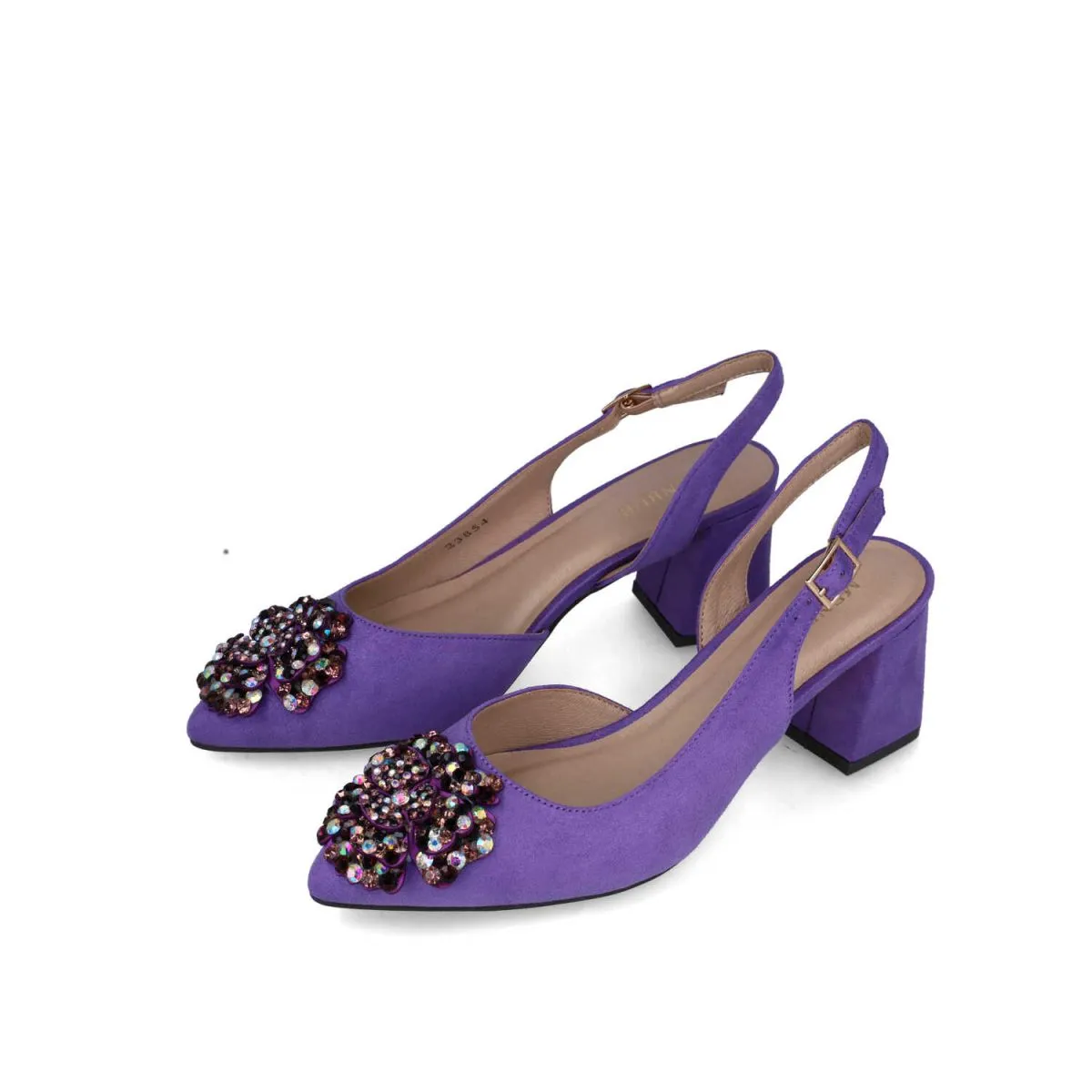 Puppis Purple Slingbacks by Menbur