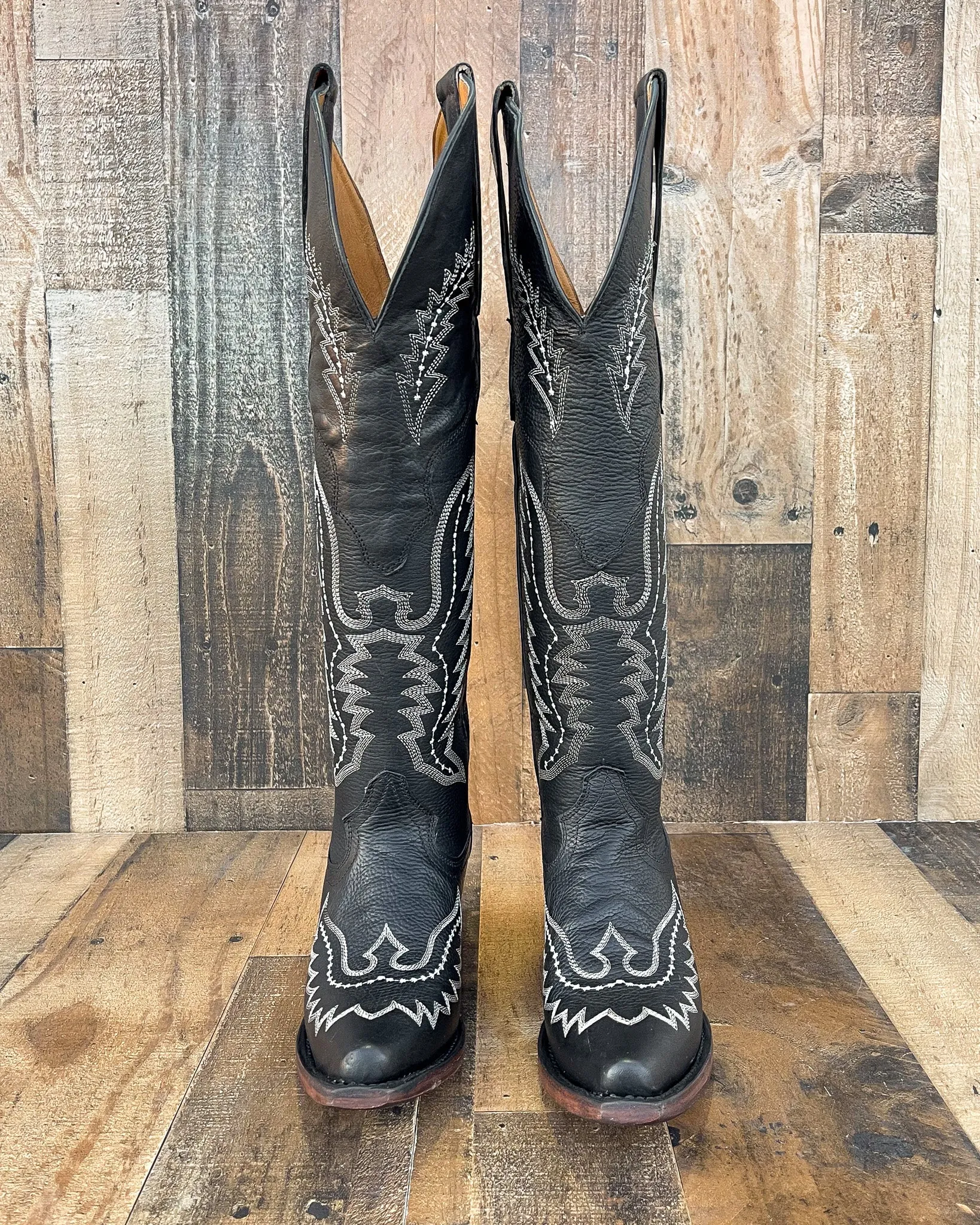 "ALICE" BLACK | WOMEN TALL COWBOY BOOTS