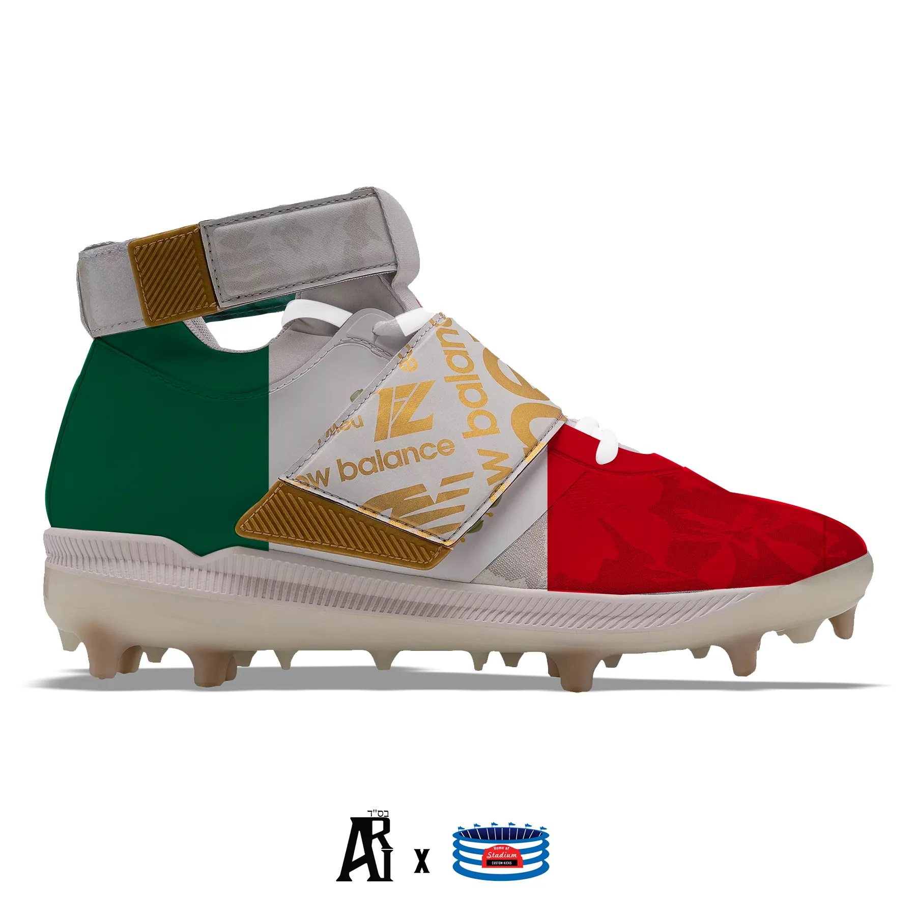 "Mexico Flag" New Balance Lindor 1 TPU Baseball Cleats