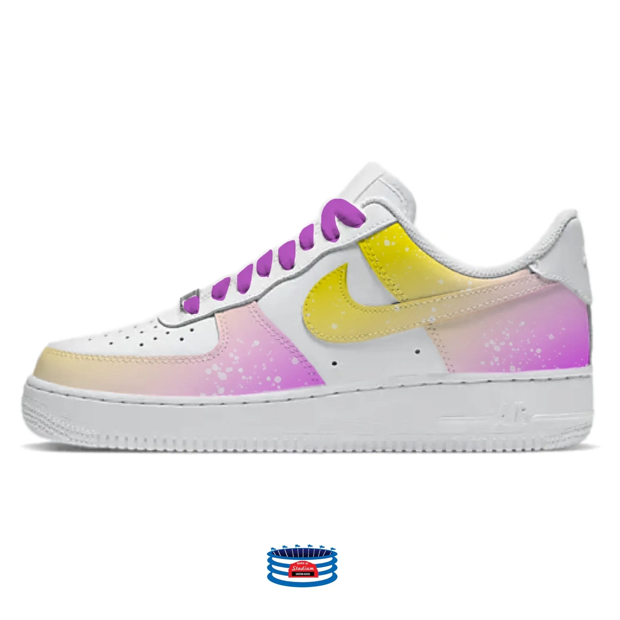 "Summer Splash" Nike Air Force 1 Low Shoes by Stadium Custom Kicks