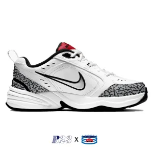 "White Cement" Nike Air Monarch Shoes by Stadium Custom Kicks