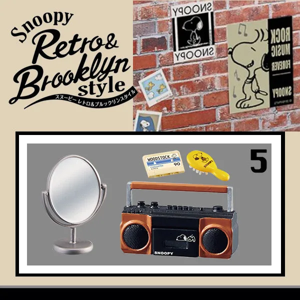 Rare 2019 Re-Ment Snoopy Retro & Brooklyn Style Full Set of 8pcs <Free Shipping>