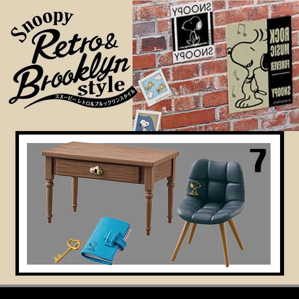 Rare 2019 Re-Ment Snoopy Retro & Brooklyn Style Full Set of 8pcs <Free Shipping>