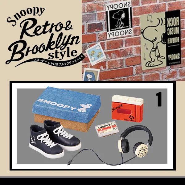 Rare 2019 Re-Ment Snoopy Retro & Brooklyn Style Full Set of 8pcs <Free Shipping>