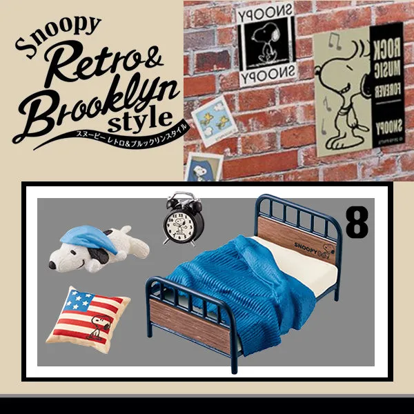 Rare 2019 Re-Ment Snoopy Retro & Brooklyn Style Full Set of 8pcs <Free Shipping>