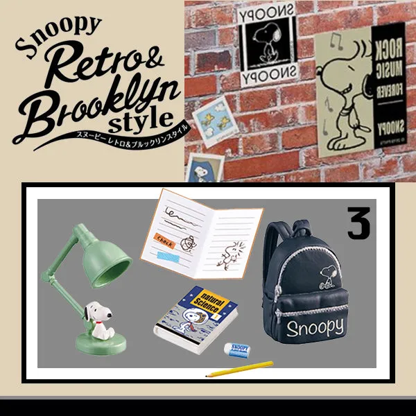 Rare 2019 Re-Ment Snoopy Retro & Brooklyn Style Full Set of 8pcs <Free Shipping>