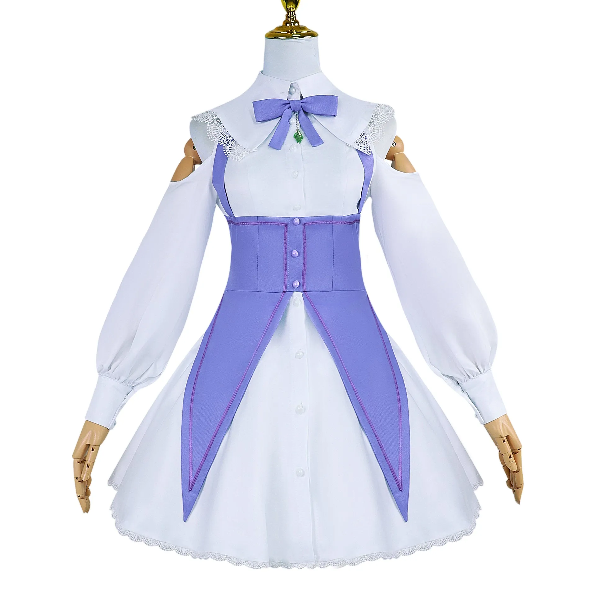 Re: Zero Starting Life In Another World Emilia Date Outfit Cosplay Costume