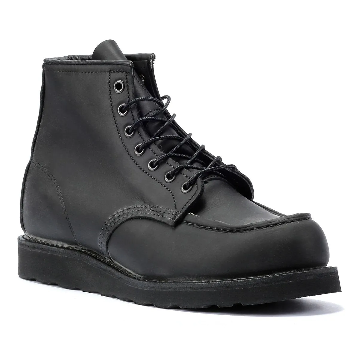 Red Wing Shoes 6 Inch Moc Classic Leather Men's Black Boots