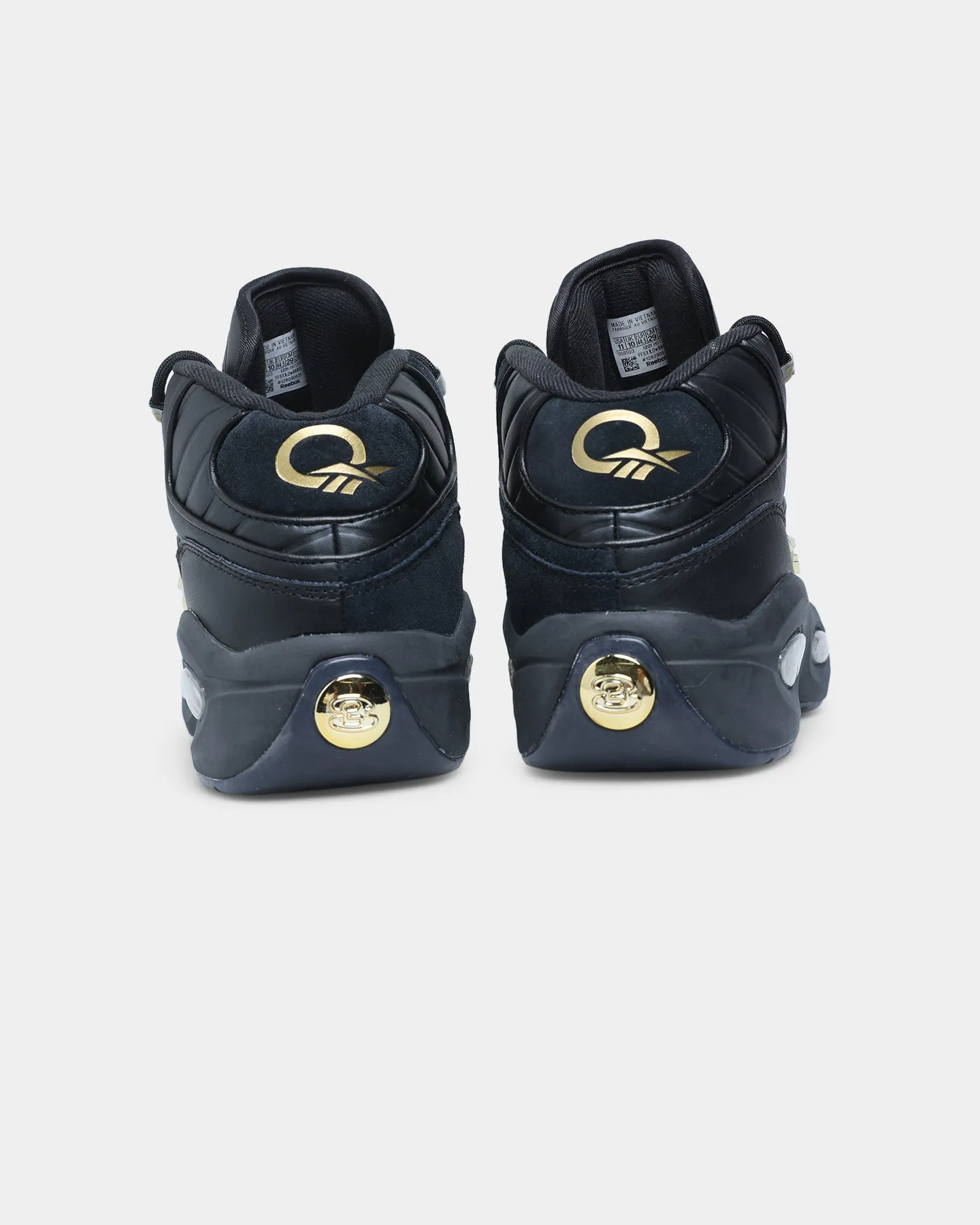 Reebok Question Mid Black/Black/Gold