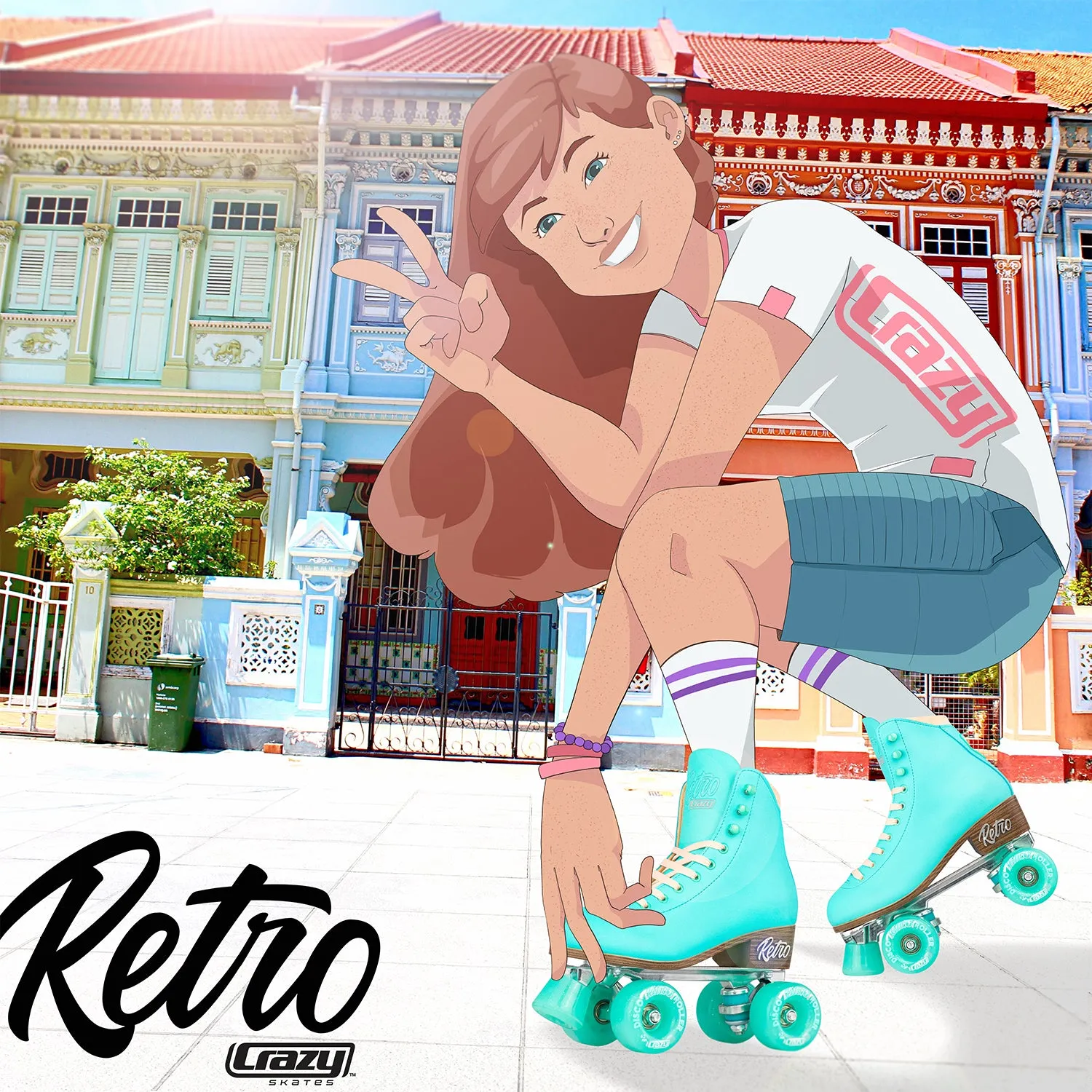 RETRO Teal - Roller Skates