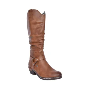 RIEKER LADIES 93670 TEX LONG LEG BOOT in BROWN