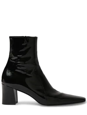 Saint Laurent   Rainer 75 leather zipped boots 