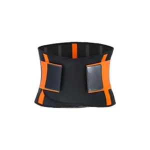 SBR Neoprene Sports Protective Gear Support Waist Protection Belt, Size:XXL(Orange)