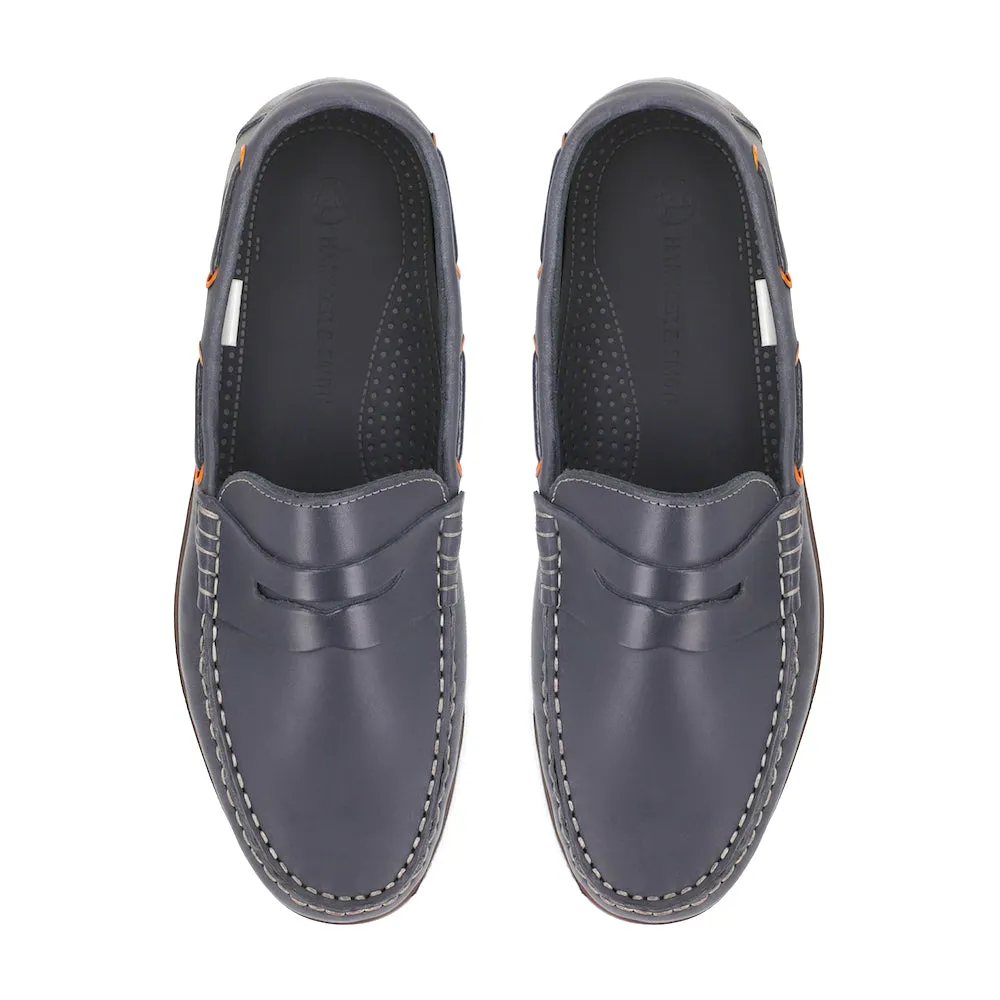 Sea Blue Monaco Penny Loafers