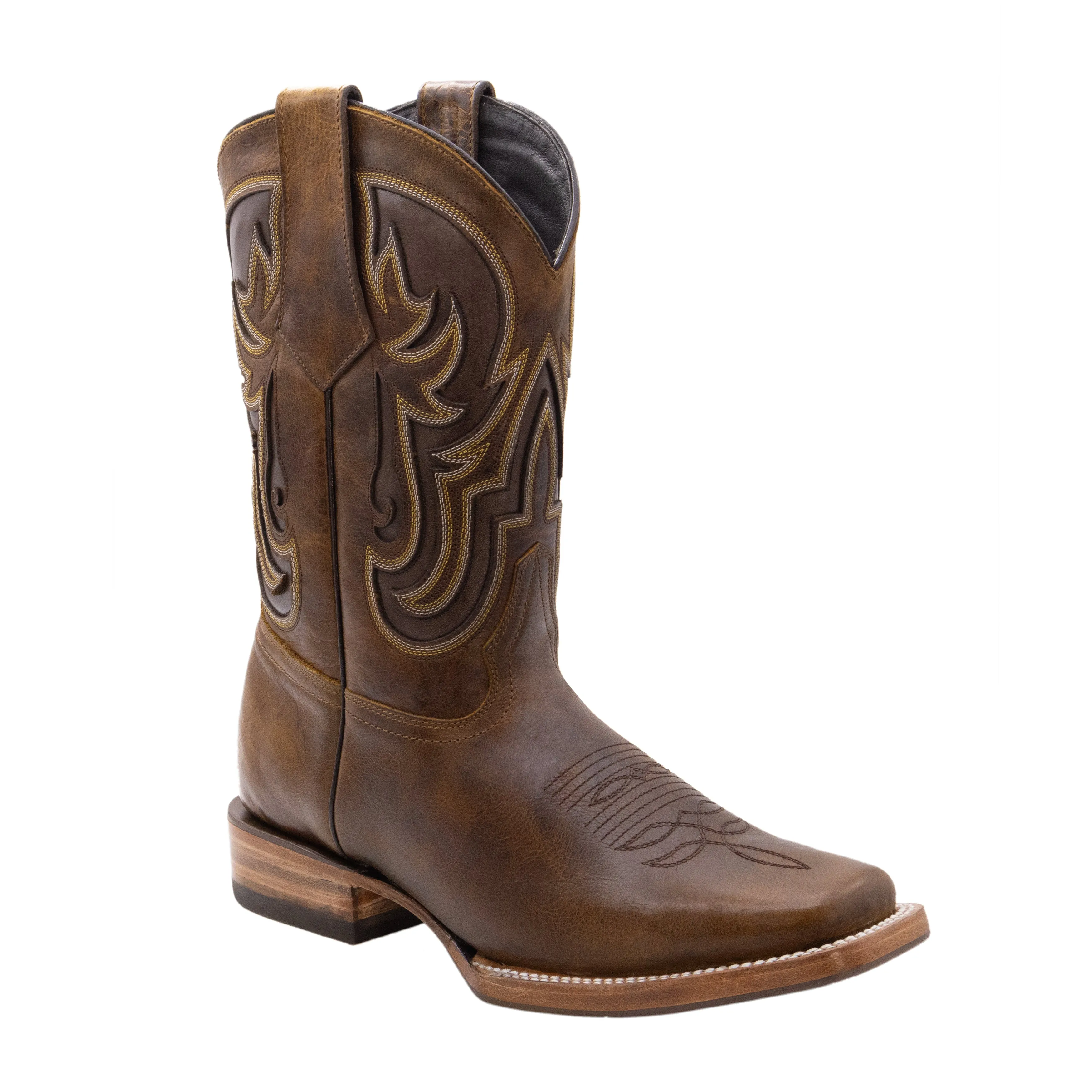 Silverton® Ranch All Leather Square-Toe Boots (Honey)