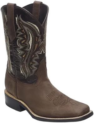 Silverton Stockton All Leather Square Toe Boots (Choco)