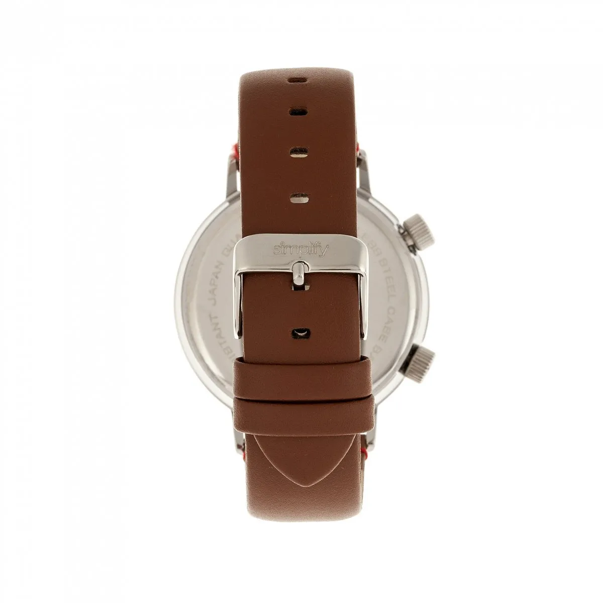 Simplify The 3300 Leather-Band Watch